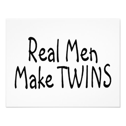 Real Men Make Twins Invite