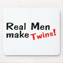 Real Men Make Twins Mouse Mats