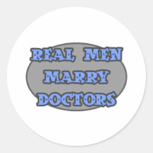 Real Men Marry Doctors Stickers