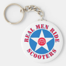 Real Men Ride Scooters Key Chain