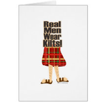 Real Men Wear Kilts Card