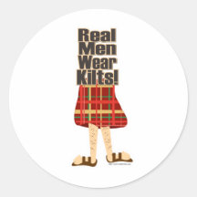 Real Men Wear Kilts Sticker