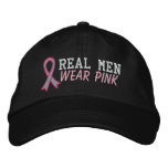 Pink Ribbon Embroidered Hats