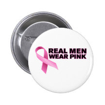 Real Men Wear Pink Button
