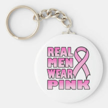 real men wear pink Keychain