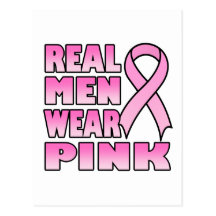 Real Men Wear Wear Pink Postcard