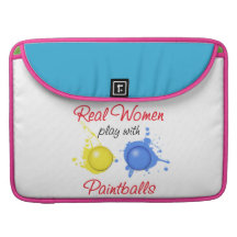 Real Women Play with Paint Balls Sleeve For MacBooks