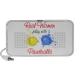 Real Women Play with Paintballs Portable Speaker