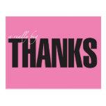 Really Big Thanks Postcard