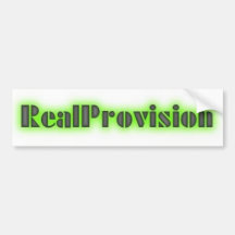 RealProvision Bumper Stickers