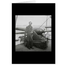 Rear Admiral John Dahlgren by a Dahlgren Gun 1863 Card