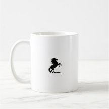 Rearing Black Stallion.png Coffee Mug