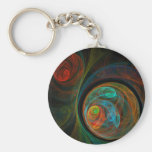 Rebirth Abstract Art Keychain