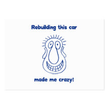 Rebuilding An Old Car Business Cards