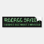 RECALL SANTA Bumper Sticker