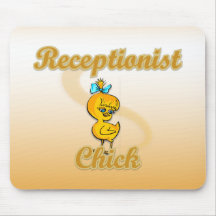 Receptionist Chick Mousepads