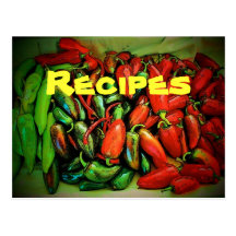 Recipe (Chilies) Postcard