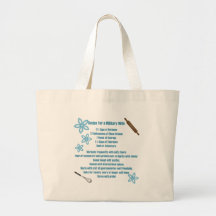 Recipe for a Military Wife Bags