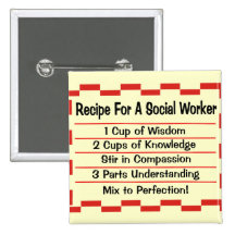 Recipe for a Social Worker Pin