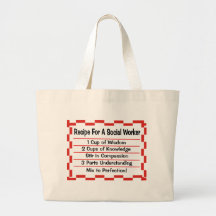 Recipe for a Social Worker Tote Bag