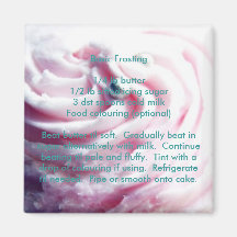 Recipe Magnets - basic frosting
