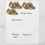 recipe paper custom flyer