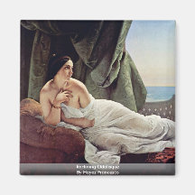 Reclining Odalisque By Hayez Francesco Fridge Magnets