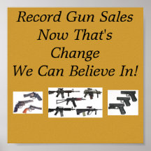 Record Gun Sales Poster