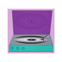 RECORD PLAYER GALLERY WRAPPED CANVAS
