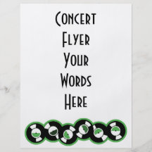Record Row Green Full Colour Flyer