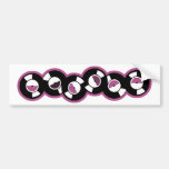Record Row Pink Bumper Sticker