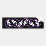Record Row Purple Bumper Sticker