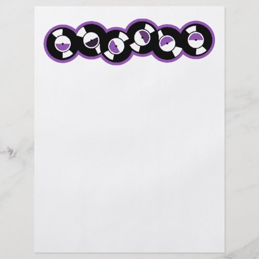 Record Row Purple Personalised Flyer