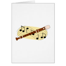 Recorder/Instrument Greeting Cards