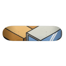 Rectangular truck skate board decks