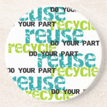 Recycle Do  Your Part T-shirts and Gifts Drink Coasters