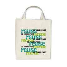 Recycle Do Your Part T shirts and Gifts Tote Bag