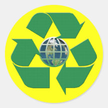 Recycle Earth Stickers