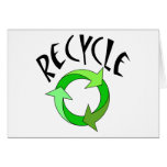 Recycle exclusive products! greeting card
