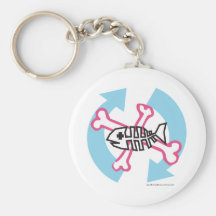 Recycle Fish Keychain