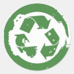 Recycle grunge sticker