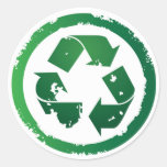 Recycle grunge symbol sticker