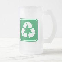 Recycle Highway Sign Coffee Mugs