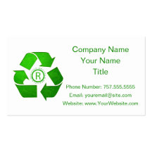Recycle Logo Business Card
