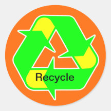 Recycle logo sticker