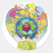 Recycle Love Stickers