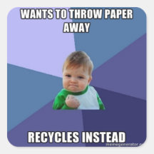 Recycle Meme Sticker