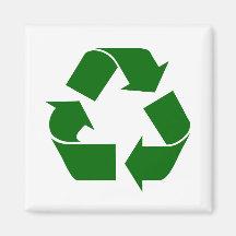 recycle refrigerator magnet