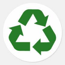 Recycle Round Stickers