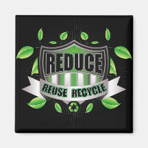 Recycle Shield Fridge Magnet